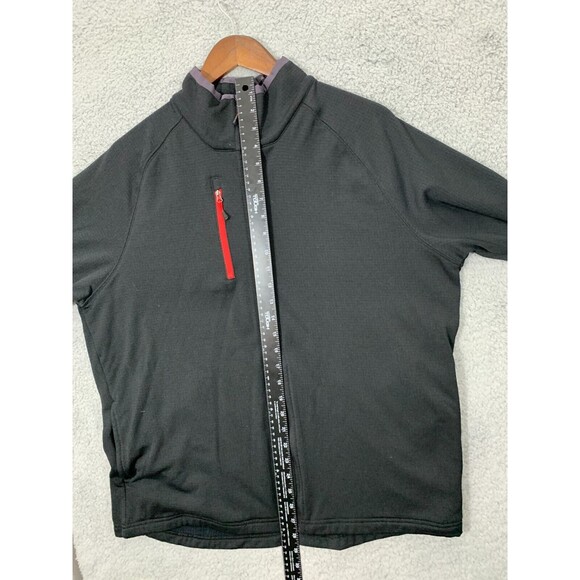 PEBBLE BEACH Large (L) Full Zip Black Red Golf Activewear Jacket Chest Pocket - Picture 11 of 12